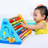 Maxbell Maxbell Five-Sided Multi-Function Wooden Abacus Blocks Activity Center Kids Toy Gift