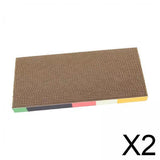 Maxbell 2xCat Scratchers Cardboard Durable Pet Sofa for Indoor Cats Kittens Play Rest