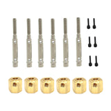 Maxbell RC Car Wheel Hexes Parts Easy to Install Remote Control Car Widened Combiner 6x6 Has Output Shaft