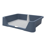 Dog Training Potty Tray Urinal Keep Clean Splashproof Dog Litter Box Lattice Blue - Aladdin Shoppers