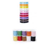 Maxbell 10 Stretchy Crystal Beading Bracelet String0.6mm +10 Waxed Cotton Cord 1mm