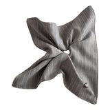 Striped Hair Scrunchie Fashion Striped Headband for Woman Formal Dance Party Light Grey