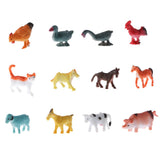 12-piece Plastic Farm Animal Models Kids Educational Toy Party Bag Fillers