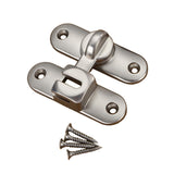 Maxbell Maxbell Barn Door Lock Latch Room Door Latch with Screws for Bedroom Bathroom Garden Silver