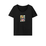 Maxbell Maxbell Women's T Shirt Summer Casual Soft Crewneck Shirt for Camping Traveling Trip XXL Black