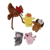 Set of 5pcs Finger Puppets- the Little Red Hen