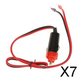 Maxbell 7xCigarette Lighter Plug Cable Car Power Supply Inverter Adapter Wire 12V 10A