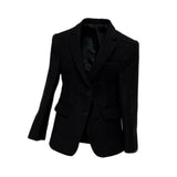 Maxbell 1/6 Scale Figure Clothes Suit Coat Mini Fashion for 12inch Male Dolls Figure Black