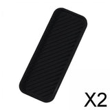 Maxbell 2xKitchen Organizer Tray Quick Drying Waterproof for Kitchen Makeup Shampoo Black