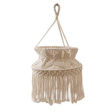 Maxbell Macrame Woven Lightshade Hanging Lamp Cover Home Decor without Lamp Holder