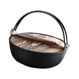 Maxbell Sukiyaki Nabe Pot Cookware Heavy Duty Soup Pot for Outdoor Restaurants Stews with lid