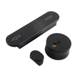 Maxbell Indicating Utility Bathroom Door Lock Bolts for Restaurants Black