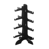 Maxbell 2xSunglasses Showcase Durable Storage Eyewear Glasses Show Stand for Home Shop black