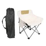 Maxbell Folding Camping Chair Heavy Duty Lightweight Beach Chair for Park BBQ Picnic Beige S