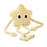 Maxbell Cute Stuffed Plush Star Living Room Decoration for Adults Children Kids Yellow