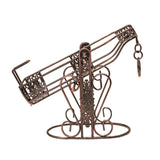 Maxbell Rack Wine Rack Retro Wine Single Bottle Holder for Party Tabletop Countertop Style D