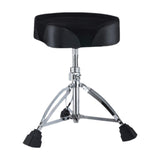 Maxbell Drum Throne for Kids Adults Thicken 28mm Pipe with Anti Slip Feet Drum Chair black saddle surface