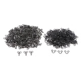 Maxbell 200 Pairs Metal Sewing Hooks and Eyes Closure for Bra and Clothing 2.5x1.3cm