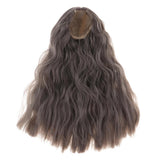 Maxbell Hair Wig Centre Parting Hair Accessories for BJD MSD DOD Dollfie Doll Not for Human Dark Gray - Aladdin Shoppers
