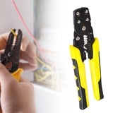 Maxbell Maxbell Electrical Wire Terminals Crimping Plier for DIY Project Sturdy Carbon Steel Yellow