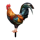 Decorative Garden Insert Hen Hen Animals Stakes for Pathway Farm Outdoor