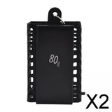 Maxbell 2xFishing Cage Feeder Outdoor Tools Fishing Lure Cage for Prawn Lobster Minnow 80g