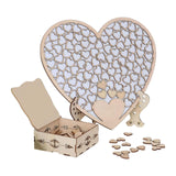 Maxbell Wedding Guest Book Alternative with Stand Table Centerpiece Sign Heart Frame