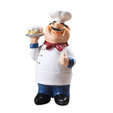 Resin Chef Kitchen Decor Table Centerpiece Figurine Home Collectible Cake