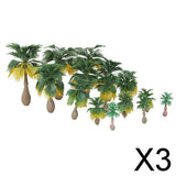 Maxbell 3x15pcs Layout Model Train Palm Trees Rain Forest Scale 1: 100-1:300