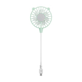 Maxbell Mini Portable USB Fan Lightweight Versatile for Commuting Accessory Desk Fan Light Green