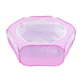 Maxbell Pet Playpen Portable Yard Exercise Dog Kennel Playpen for Ferret Bunny Puppy Pink
