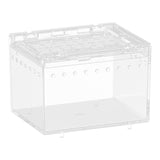 Maxbell Reptile Breeding Box Acrylic Animal Habitat Cage for Turtle Geckos Container 7cmx8cmx10cm