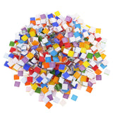 Maxbell 390 Piece Multicolor Square Vitreous Glass Mosaic Tiles Tessera for DIY Crafts 10x10mm - Aladdin Shoppers
