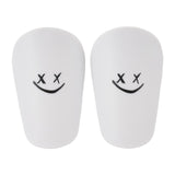 Maxbell 2Pcs Mini Soccer Shin Guards Gear Shin Pads Games Kids Adults Leg Protection White XS 8cmx5cm