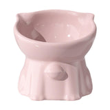 Maxbell Raised Cat Bowl Minimalist Anti Slip Elevated Cat Bowl for Small Medium Dogs Pink