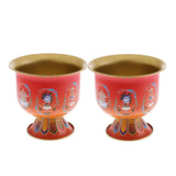 Maxbell 2 Pieces Meditation Altar Buddhist Offering Bowl for Family Friends Yoga