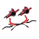 Maxbell Maxbell Hydraulic Disc Brakes Set Aluminum Alloy for MTB Bike Red without Disc