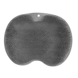 Maxbell Shower Foot Scrubber Mat Comfortable Soft Shower Silicone Foot Cleaning Tool Gray