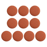 Maxbell 10x Fabric Cloth Covered Buttons DIY Sewing Buttons for Clothes Shirts Coats Caramel