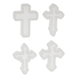 40x4 Pieces Cross Shape Silicone Pendant DIY Molds for Resin Jewelry Making