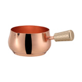 Maxbell Mini Skillet Sauce Bowl with Handle Soy Sauce Dish for Soy Melting Chocolate Rose Gold