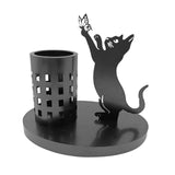 Maxbell Cat Pen Holder Versatile Gift Makeup Brush Holder for Home Countertop Office