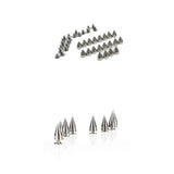 Maxbell 20pcs 7x9 mm Cone Spikes Studs + 10pcs 7x15mm Cone Spikes DIY Leathercraft