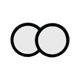 Light shade cover, spotlight diffuser, ebony synthetic, glare-reducing, replacement Transparent X5PRO