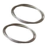 2 Pieces Basketball Hoop String High Strength Versatile Basketball Net Rope Steel Wire