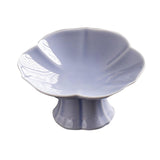 Maxbell Ceramic Footed Fruit Bowl Holder Decorative for Farmhouse Home Decor Wedding violet
