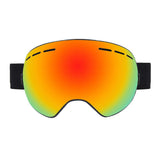 Maxbell Ski Goggles Anti-fog Spectacles Snowboard UV Protect Over Glasses Orange