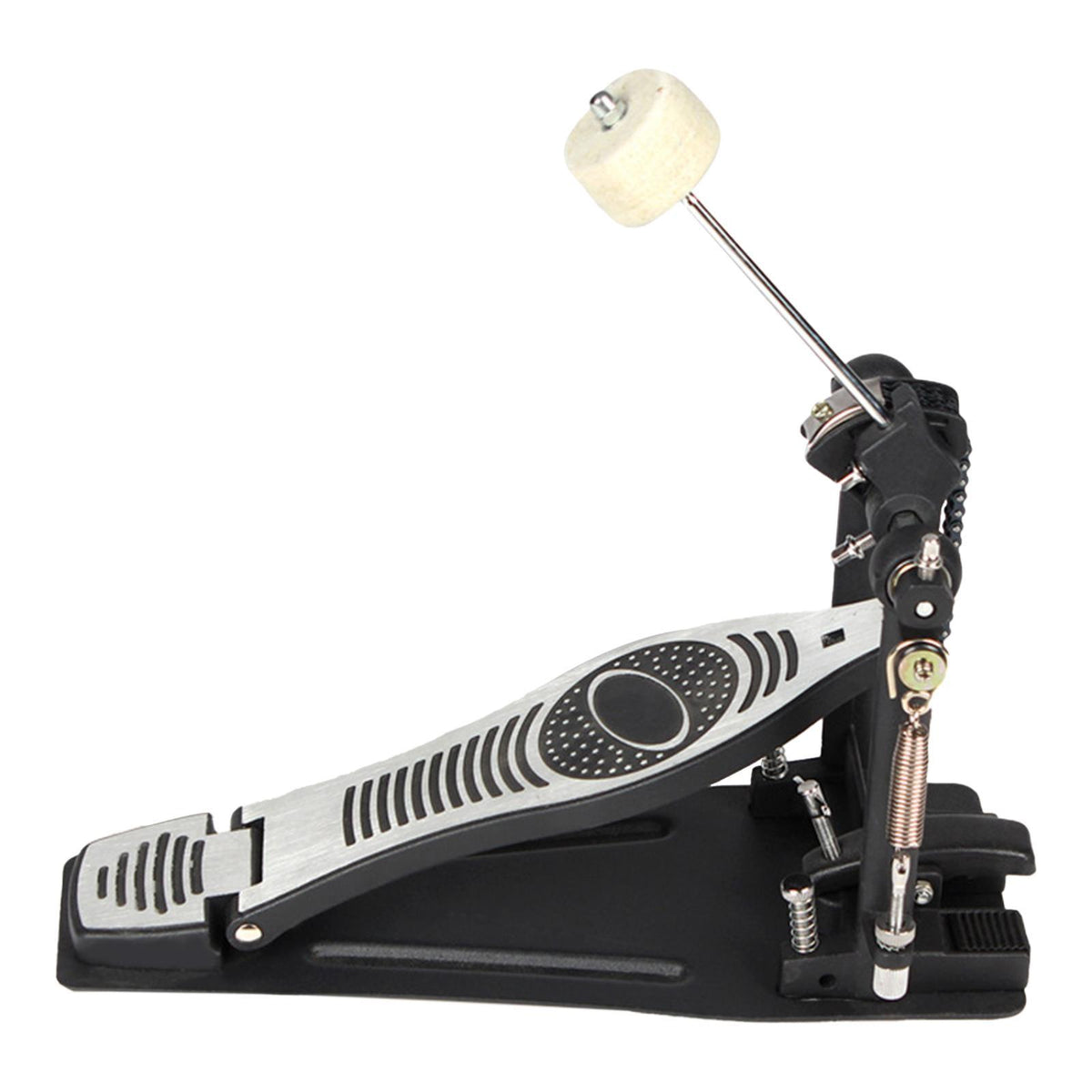 Maxbell Bass Drum Pedal Adjustable Single Pedal Hammer for Kick Drum Set Home School
