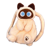 Maxbell 3xCute Plush Animal Cat Backpack Fashion Schoolbag for Adults Teens College