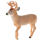 Maxbell 6.9 Inch Yellow White-tailed Deer Wild Animal Figurine Toy for Kids Toddlers, Kids Birthday Christmas Gift Home Desk Decor - Aladdin Shoppers